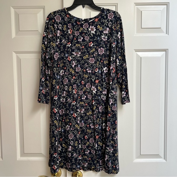 Loft A-Line Floral Swing Dress - Picture 1 of 4